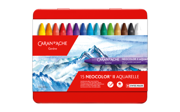 Caran d'ache Neocolor 2 watersoluble crayonsset of 15