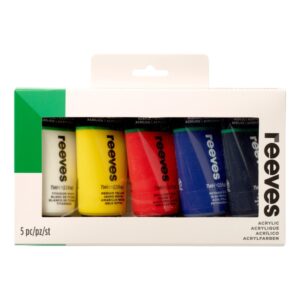 Reeves Acrylic Set. 5 Assorted colours