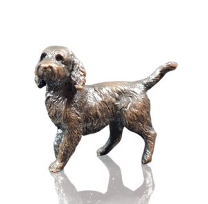 Small Cockapoo Standing Bronze Sculpture from Richard Cooper Studio.