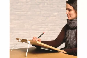 Artist painting using the Frisk Drawing Board 