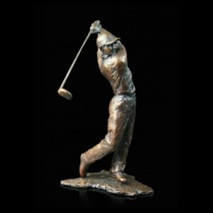 Solid Bronze Golfer Sculpture