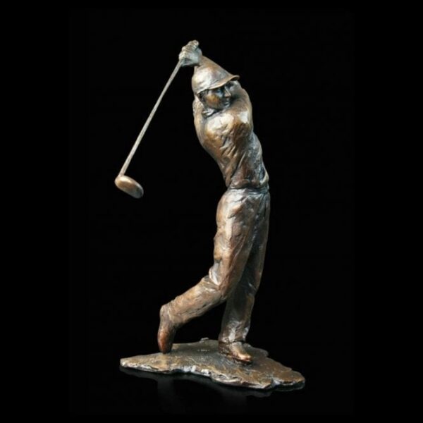 Solid Bronze Golfer Sculpture