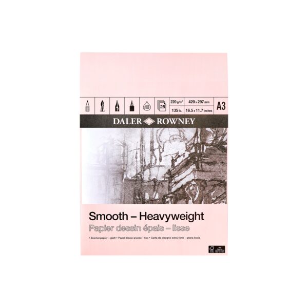 Daler Rowney Smooth Heavy Weight Pad A3