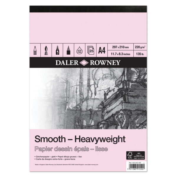 Smooth Heavy weight drawing paper pad