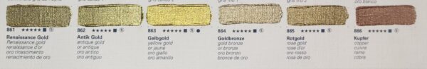 Schmincke Mussini Gold Professional resin bound oil colours