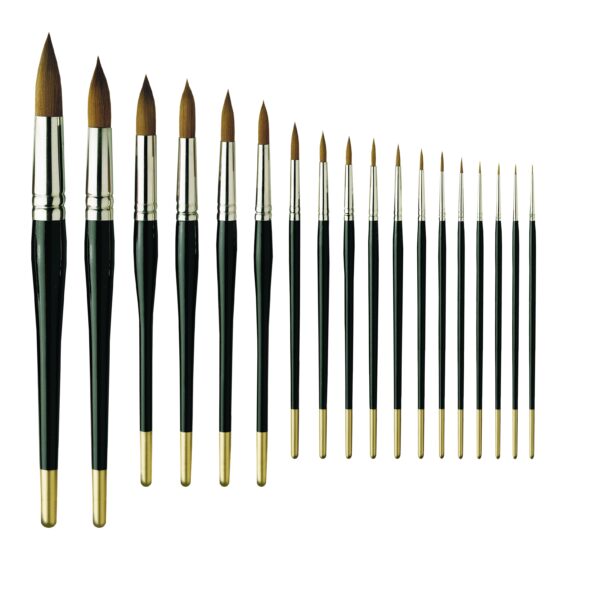 ProArte series 101 watercolour synthetic paint brushes