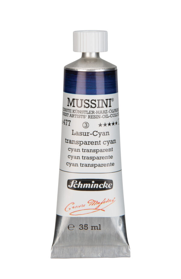 Schmincke Mussini 37ml Translucent Cyan