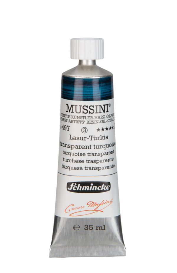 Schmincke Mussini 37ml Transparent Turquoise