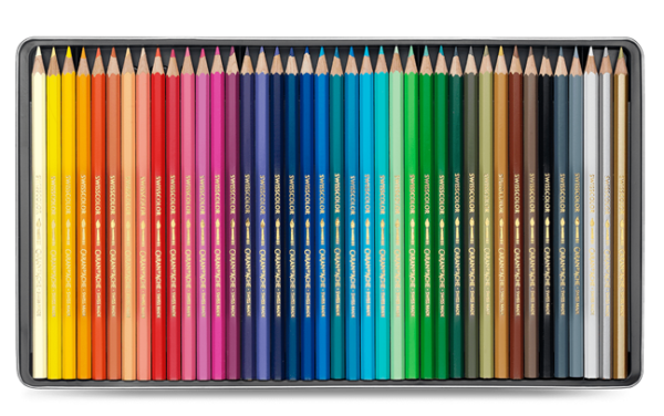 Swisscolor set of 40 watercolour pencils