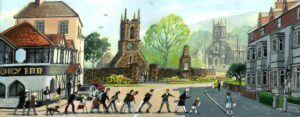 Walking Tour of Holywood Print by Cupar Pilson