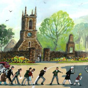 Walking Tour of Holywood Print by Cupar Pilson