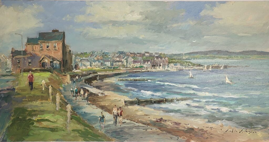 Colin Gibson original oil Painting Ballyholme Bay