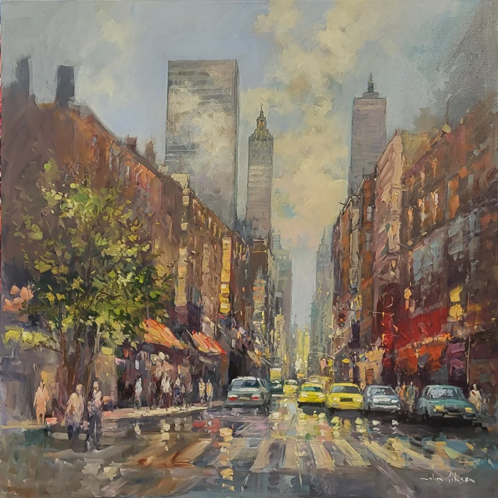 Colin Gibson Oil Painting of New York