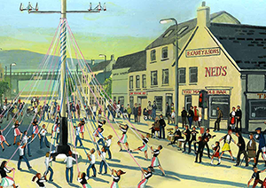 May Day in Holywood, a limited edition print by Cupar Pilson