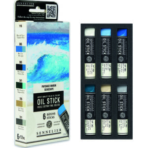 Sennelier oil sticks seascape set