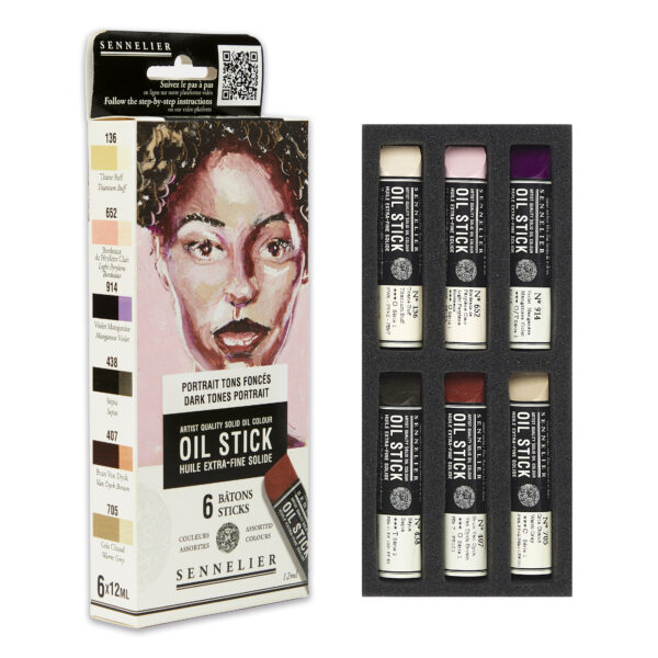 Sennelier dark portrait oil sticks