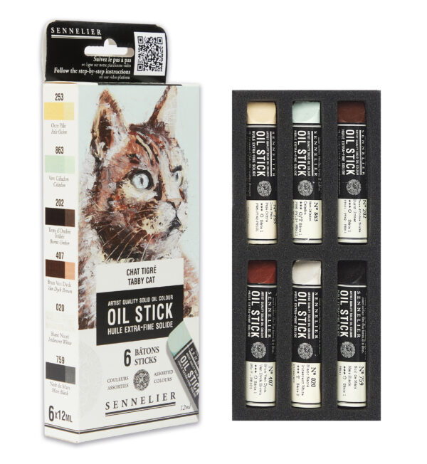 Sennelier Cat Portrait Set of Oil Sticks