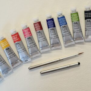 11 Watercolour 5ml tubes with brush