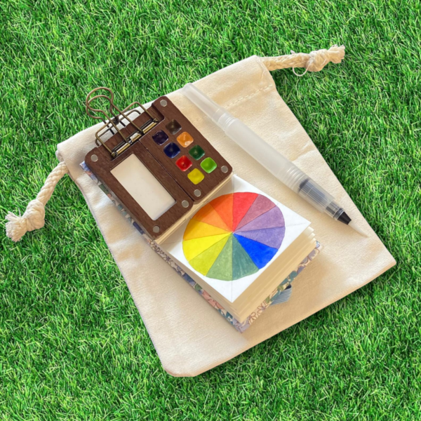 Mini Watercolour set on grass